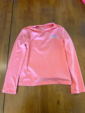 Small  (6/ 6x) Cat & Jack Coral long sleeve rash guard top